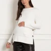 Shop Seraphine Naxos | Crew Neck Maternity & Nursing Knit Sweater