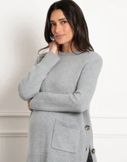 Online Seraphine Naxos | Crew Neck Maternity & Nursing Knit Sweater