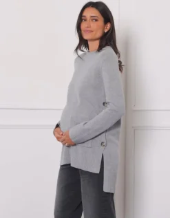 Online Seraphine Naxos | Crew Neck Maternity & Nursing Knit Sweater