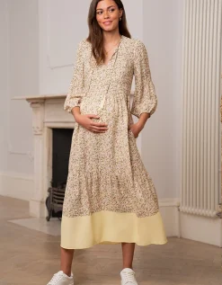 Cheap Seraphine Nico | Ditsy Floral Boho Midi Maternity & Nursing Dress