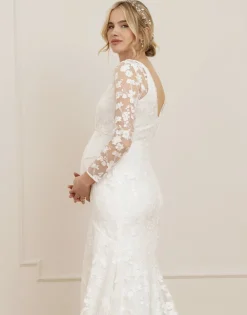 Clearance Seraphine Ofelia | Long Sleeve Lace Maternity Wedding Dress