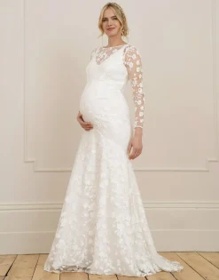 Clearance Seraphine Ofelia | Long Sleeve Lace Maternity Wedding Dress