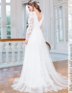 Clearance Seraphine Ofelia | Long Sleeve Lace Maternity Wedding Dress