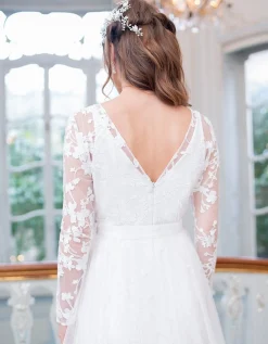 Clearance Seraphine Ofelia | Long Sleeve Lace Maternity Wedding Dress