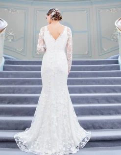 Clearance Seraphine Ofelia | Long Sleeve Lace Maternity Wedding Dress
