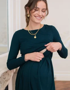 Clearance Seraphine Peachey | Maternity & Nursing Long Sleeve Dress