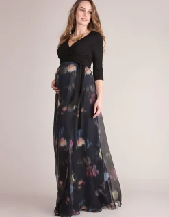Outlet Seraphine Petunia | Floral Wrap Maternity & Nursing Maxi Dress