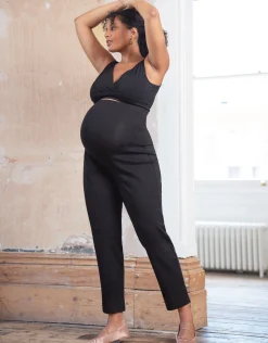 New Seraphine Pietra | Curve Black Maternity Pants