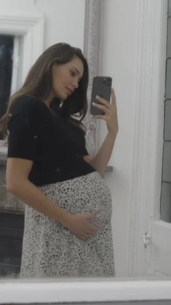 Fashion Seraphine Pollyanna | Black & White Knitted Top Maternity & Nursing Dress