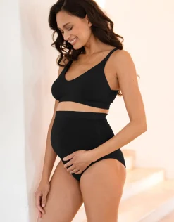 Best Sale Seraphine Quinlan | Twin Pack Bamboo Over Bump Maternity Briefs
