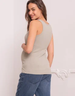 Flash Sale Seraphine Rhodes | Jersey Maternity-To-Nursing Tank With Built-In Bra