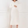 Fashion Seraphine Roma | Maternity-To-Nursing Slip Dress With Cardigan