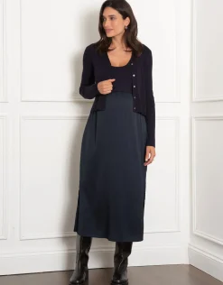 Best Seraphine Roma | Maternity-to-Nursing Slip Dress with Cardigan