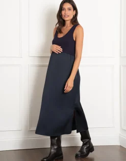 Best Seraphine Roma | Maternity-to-Nursing Slip Dress with Cardigan