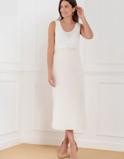 Fashion Seraphine Roma | Maternity-To-Nursing Slip Dress With Cardigan