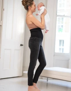 Cheap Seraphine Roman | Organic Black Post Maternity Shaping Jeans