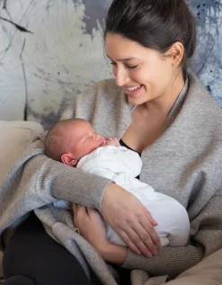 Store Seraphine Rudy | Two-Tone Luxury Maternity & Nursing Shawl Wrap |