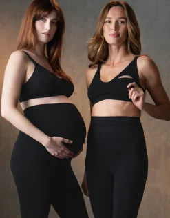 Outlet Seraphine Samson | Twin Pack Seamless Bamboo Maternity-To-Nursing Bras