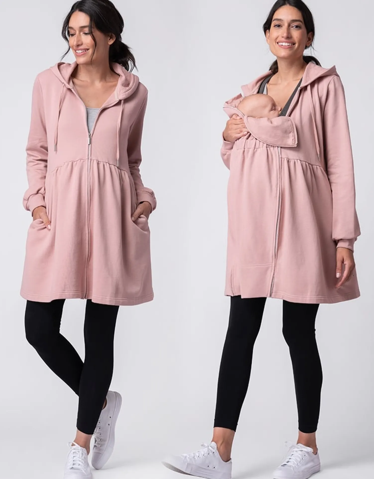 Cheap Seraphine Shelby | Pink 3 in 1 Maternity & Babywearing Hoodie Tunic
