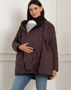 Flash Sale Seraphine Sheldon | Reversible Quilted Borg 3-in-1 Maternity, Nursing & Babywearing Jacket
