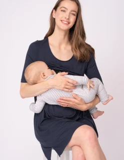 Best Seraphine Sia | Stretch Jersey Maternity & Nursing Nighties u2013 Twin Pack