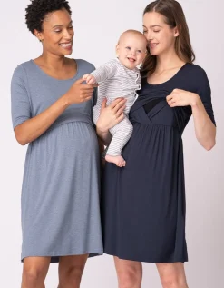 Best Seraphine Sia | Stretch Jersey Maternity & Nursing Nighties u2013 Twin Pack