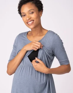 Best Seraphine Sia | Stretch Jersey Maternity & Nursing Nighties u2013 Twin Pack