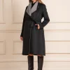 New Seraphine Sierra | Wool Blend Wrap Maternity Coat
