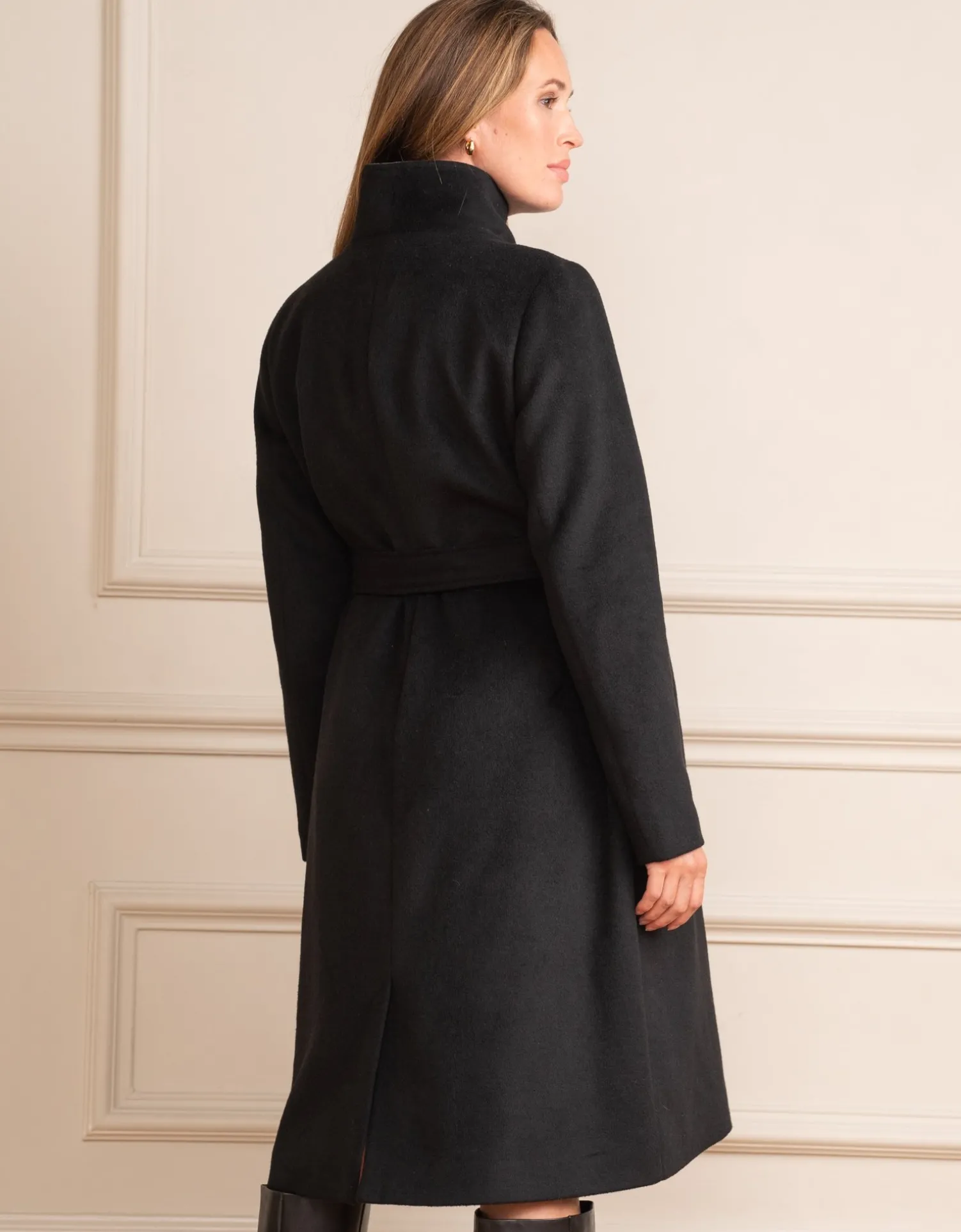 New Seraphine Sierra | Wool Blend Wrap Maternity Coat