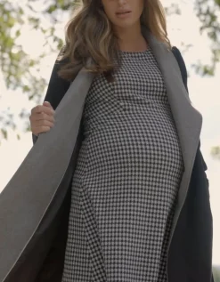 New Seraphine Sierra | Wool Blend Wrap Maternity Coat
