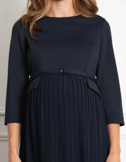 Hot Seraphine Sophina | Pleated Skirt Maternity & Nursing Dress with Belt