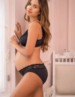 Outlet Seraphine St Tropez |  Lace Trim Maternity & Nursing Bra