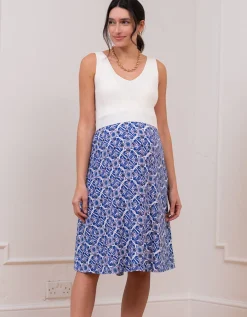 Store Seraphine Stacie | Sleeveless 2 In 1 Maternity & Nursing Dress