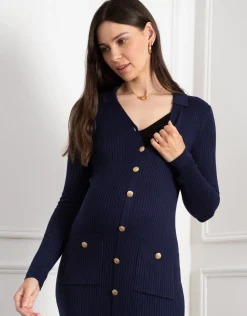 Cheap Seraphine Stelios | Knee-Length Knitted Maternity & Nursing Dress