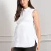 Best Seraphine Suzanna | Sleeveless Layering Maternity & Nursing Shirt
