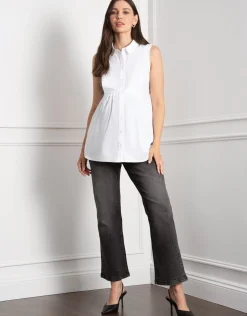 Best Seraphine Suzanna | Sleeveless Layering Maternity & Nursing Shirt