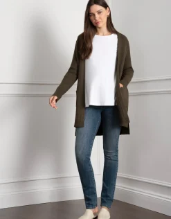 Clearance Seraphine Talisah | Viscose-Blend Knitted Maternity & Nursing Cardigan
