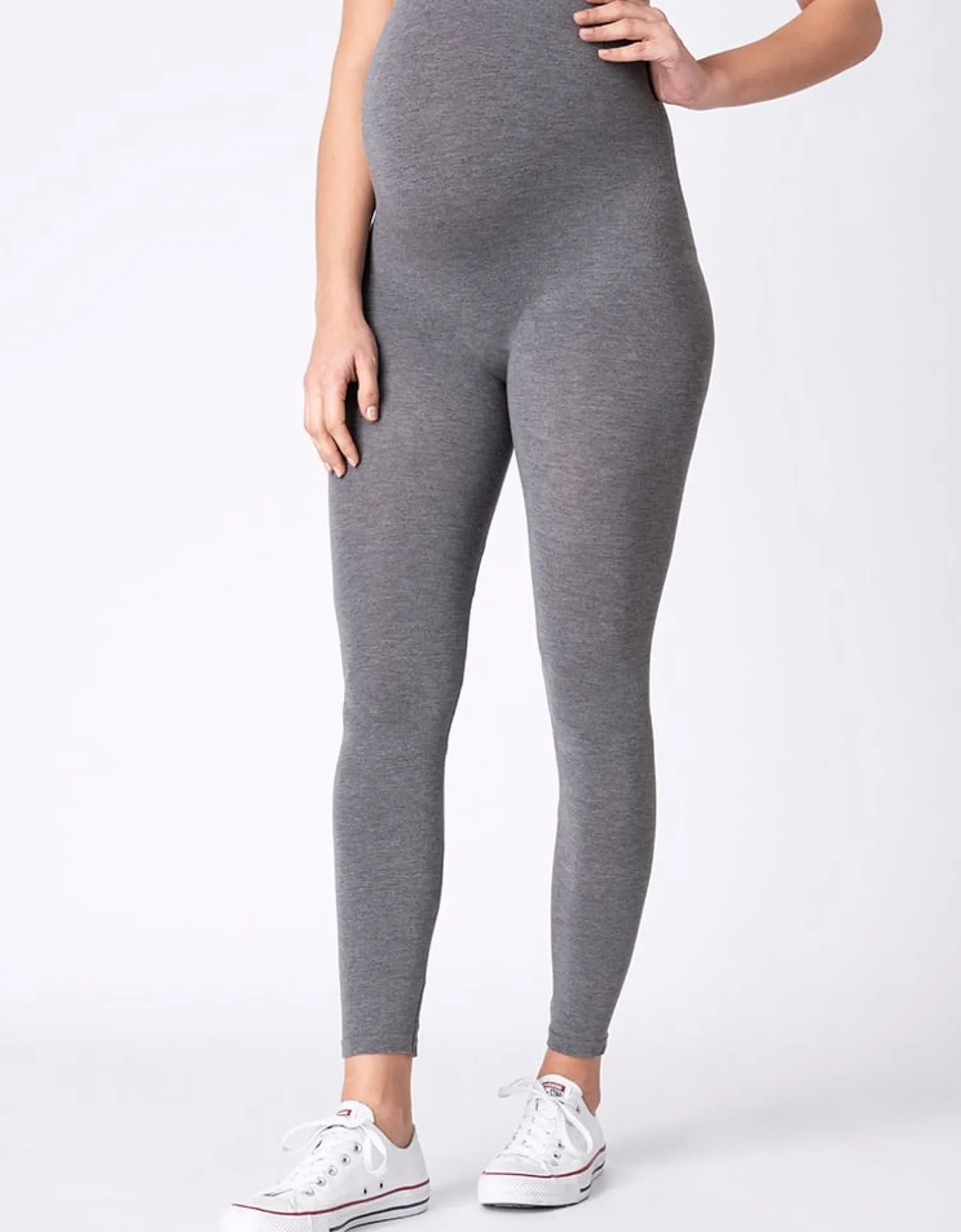 Hot Seraphine Tammy | Grey Bamboo Maternity Leggings