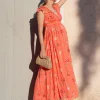 Discount Seraphine Tanya | Flutter Sleeve Maxi Wrap Maternity Dress