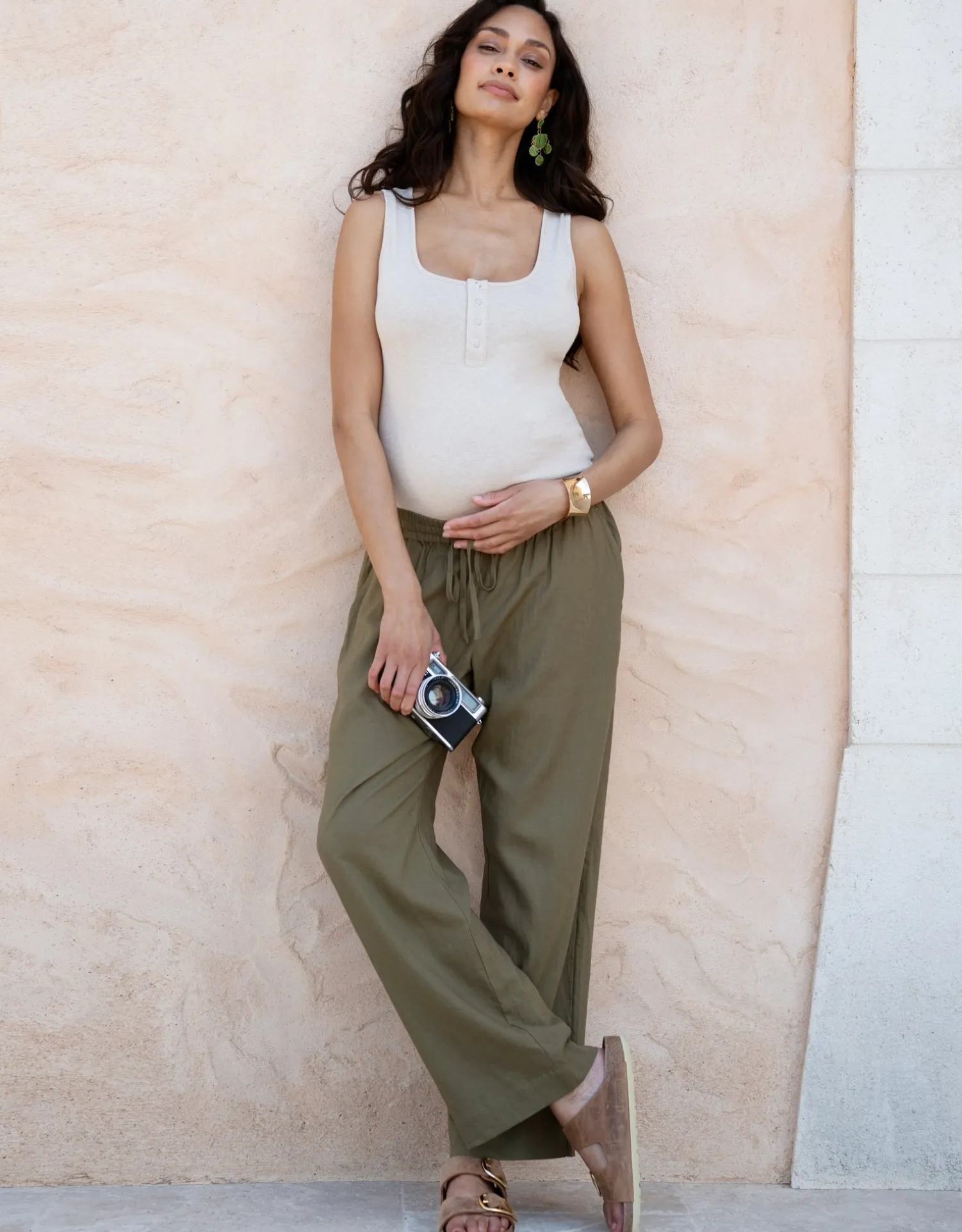 Best Seraphine Tatum | Scoop Neck Maternity-To-Nursing Vest Top