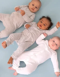 Online Seraphine Teddy | Easy Zip Cotton Unisex Sleepsuit u2013 3 Pack