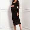 Clearance Seraphine Thalia | Lace Bodycon Maternity Dress