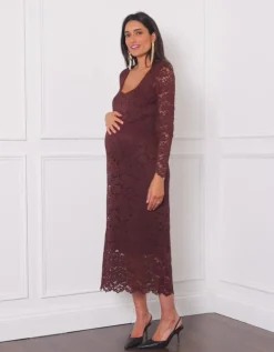 Fashion Seraphine Thalia | Lace Bodycon Maternity Dress