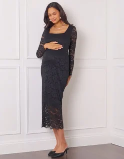Clearance Seraphine Thalia | Lace Bodycon Maternity Dress