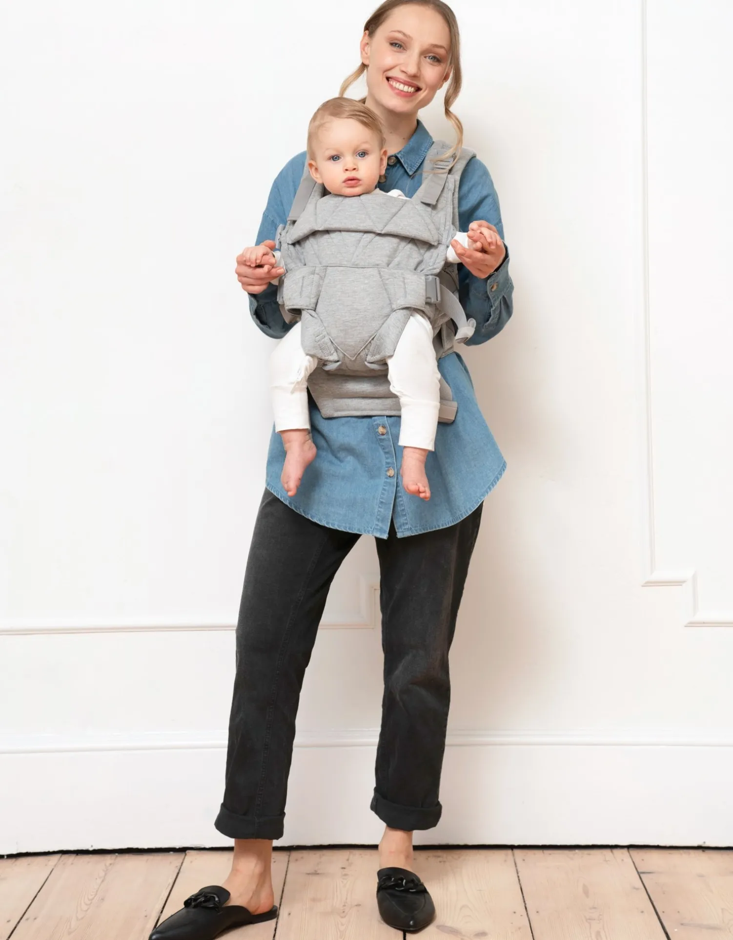 Best Seraphine The CARIPODu2122 Baby Carrier - Grey Marl Jersey