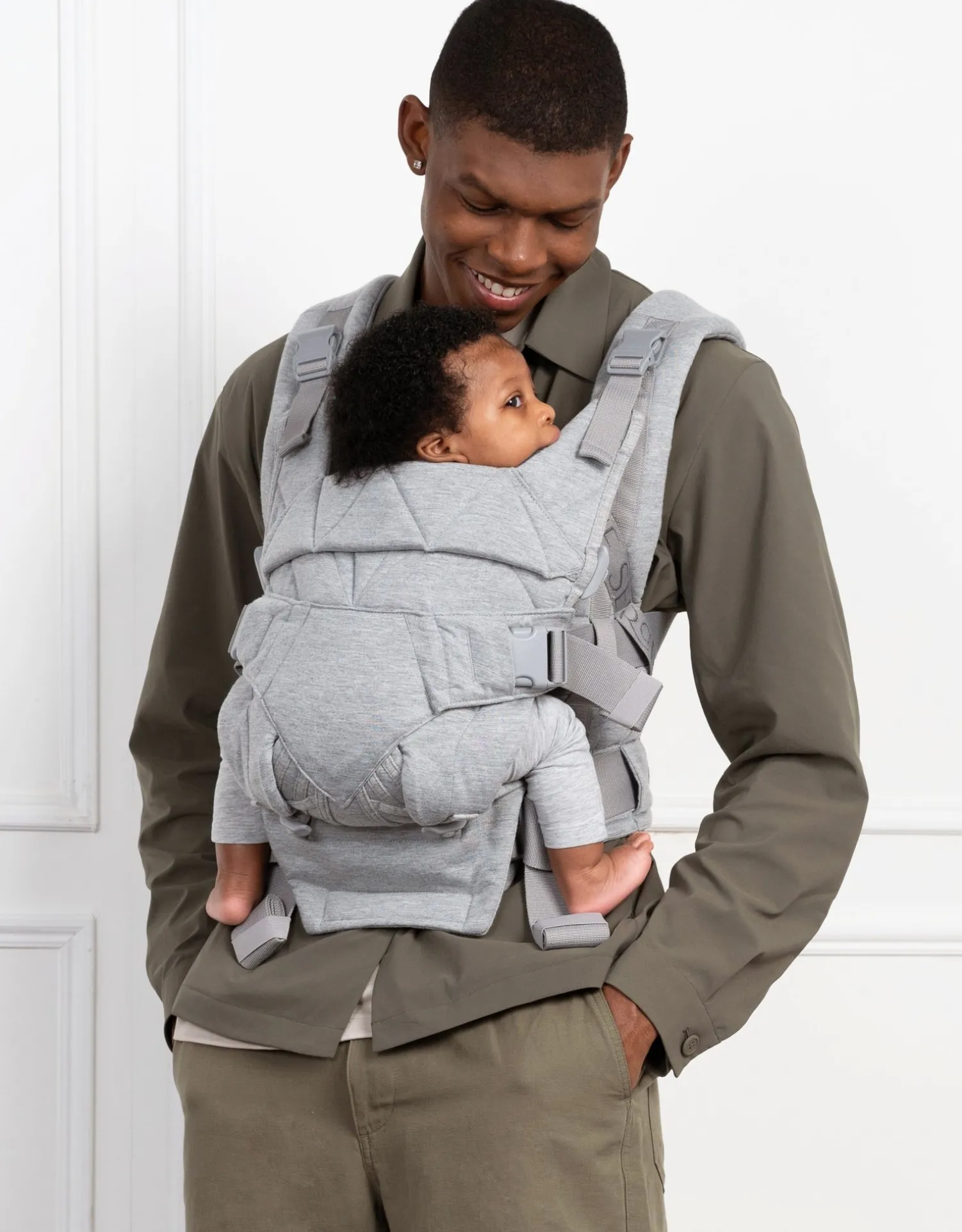Best Seraphine The CARIPODu2122 Baby Carrier - Grey Marl Jersey
