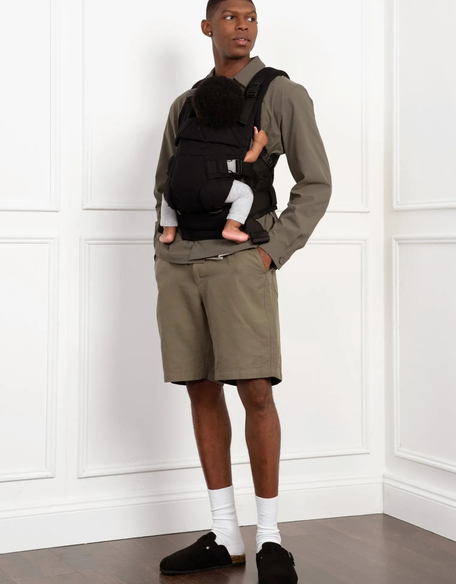 Outlet Seraphine The CARIPODu2122 Baby Carrier - Black Cotton Canvas