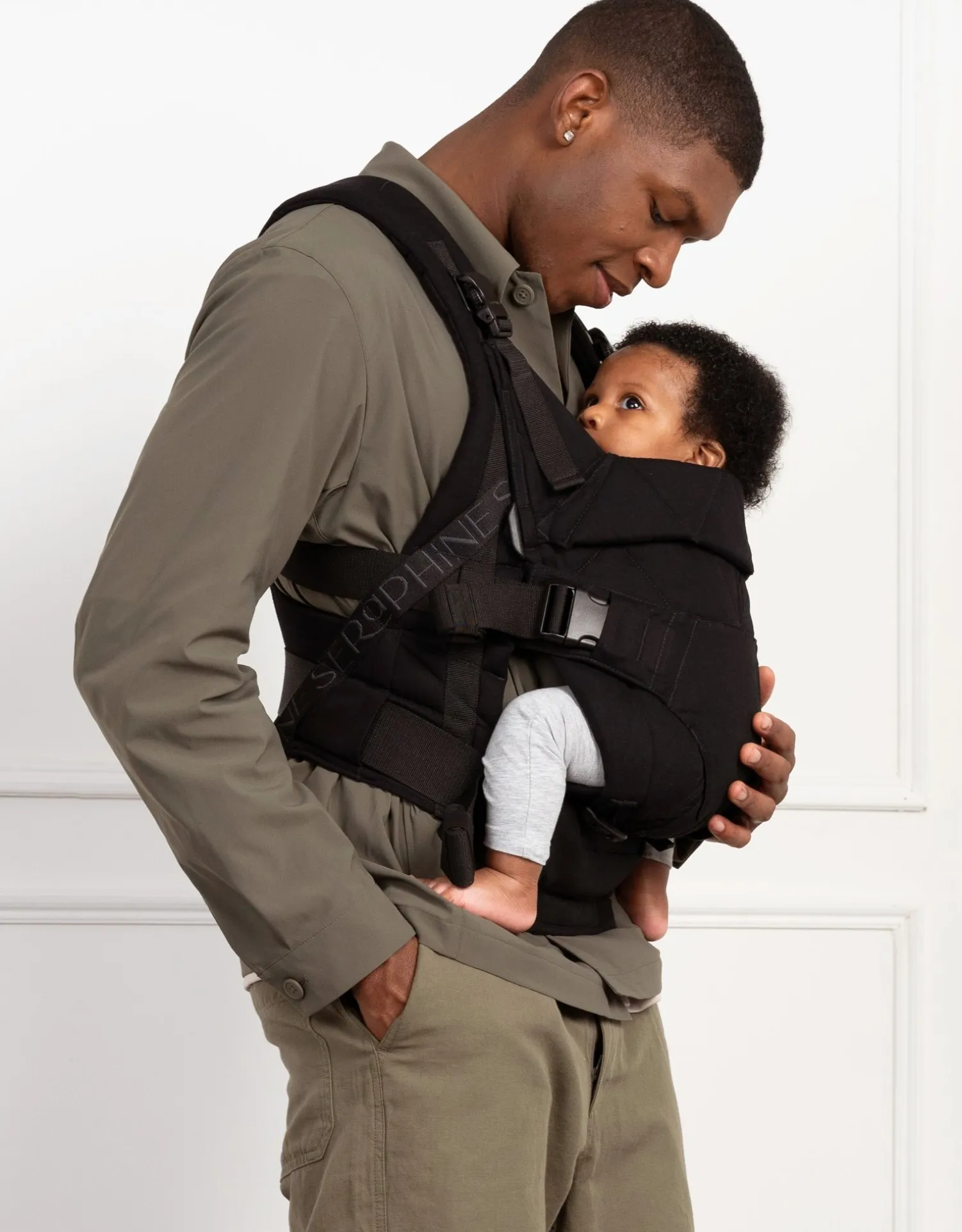 Outlet Seraphine The CARIPODu2122 Baby Carrier - Black Cotton Canvas