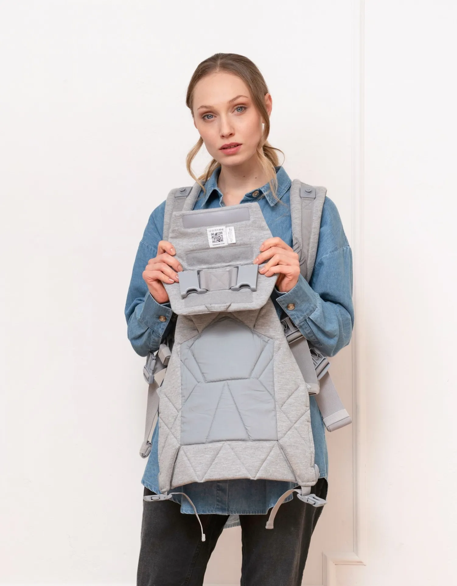 Best Seraphine The CARIPODu2122 Baby Carrier - Grey Marl Jersey