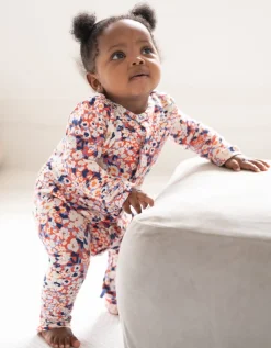 Fashion Seraphine Theodore | Easy Zip Organic Cotton Sleepsuit & Bib Set